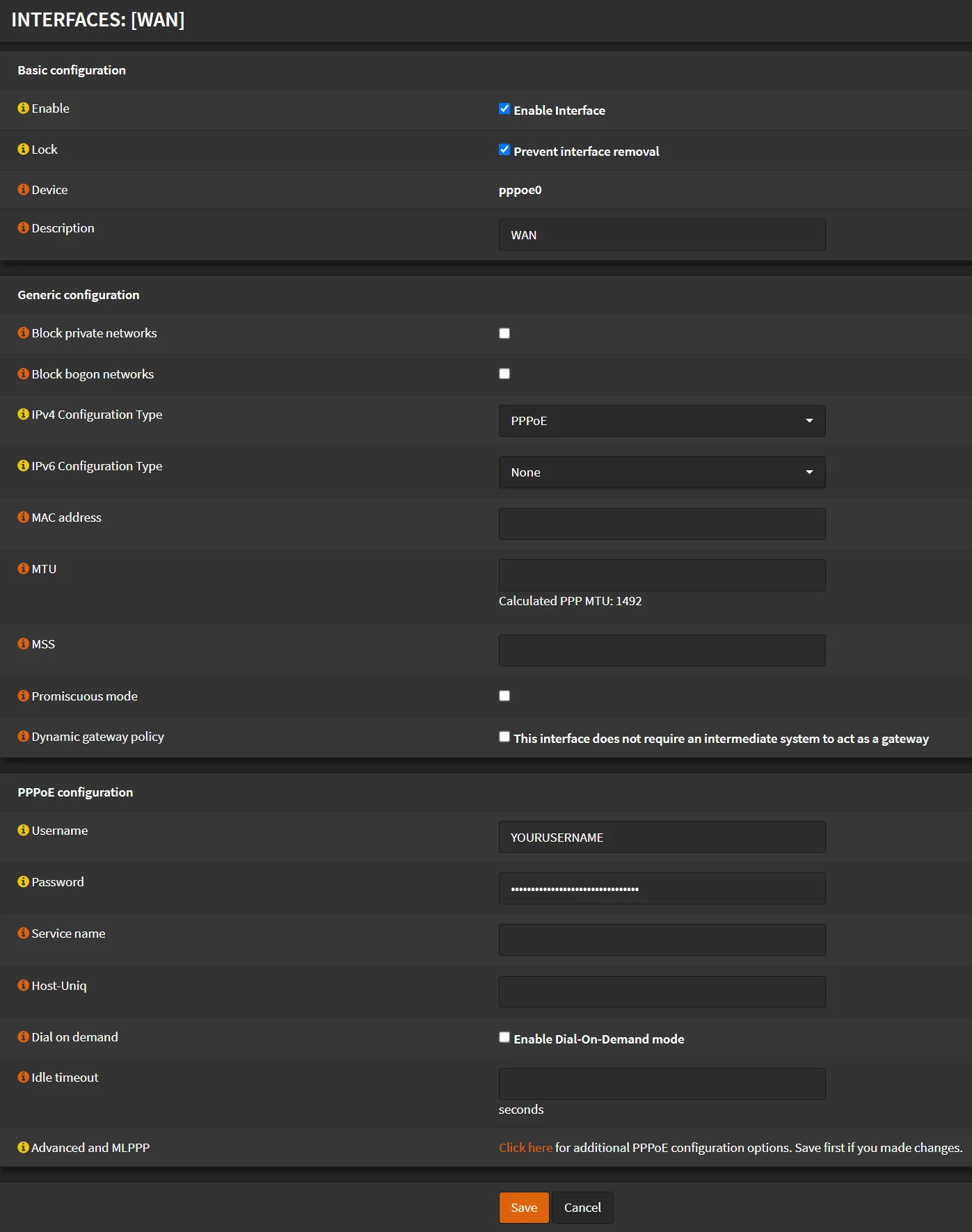 pppoe-config