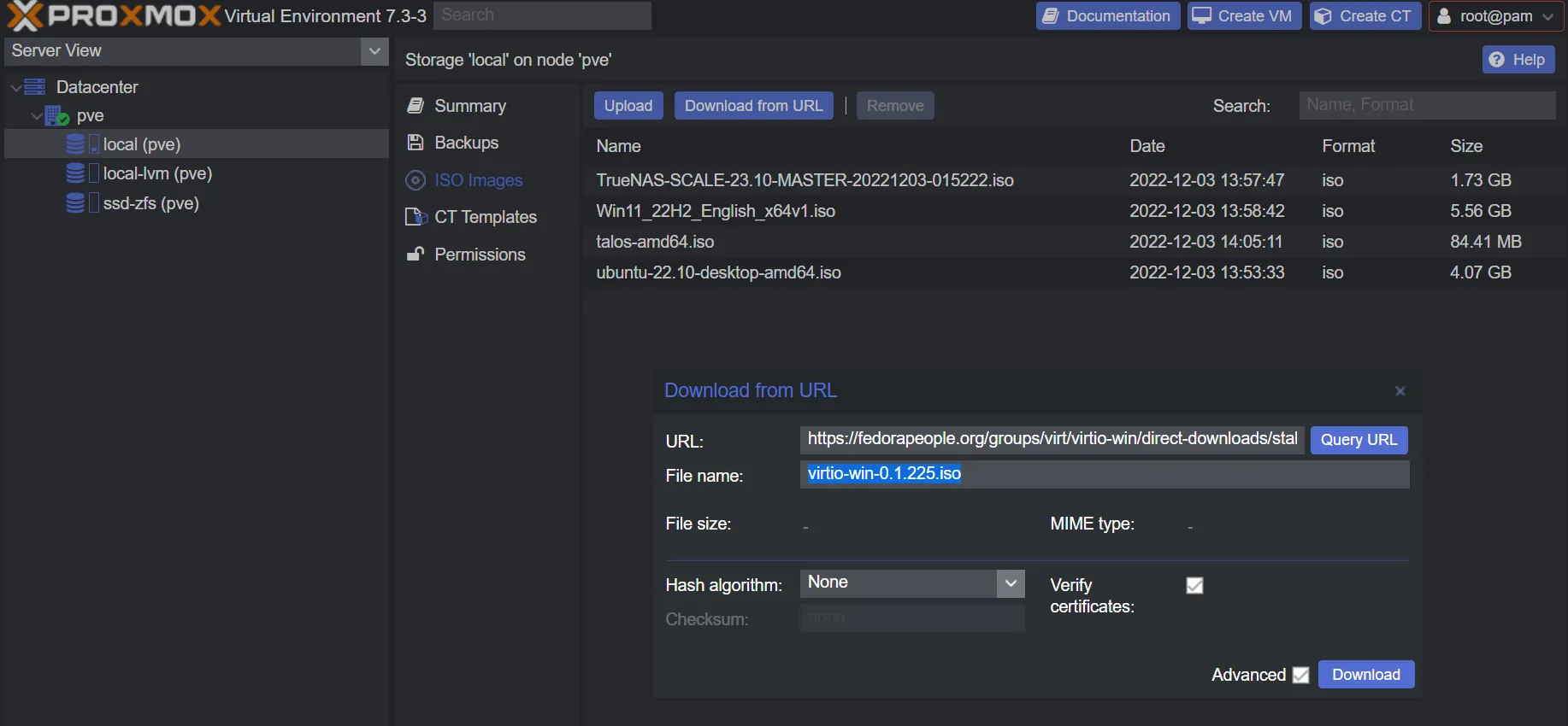 proxmox-download-virtio