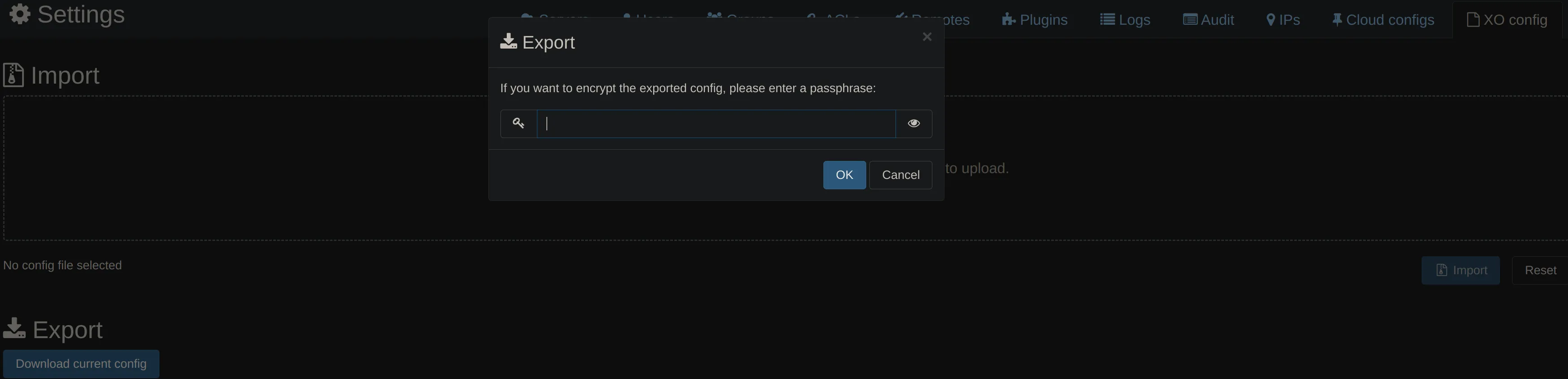 xoa-encrypt-backup